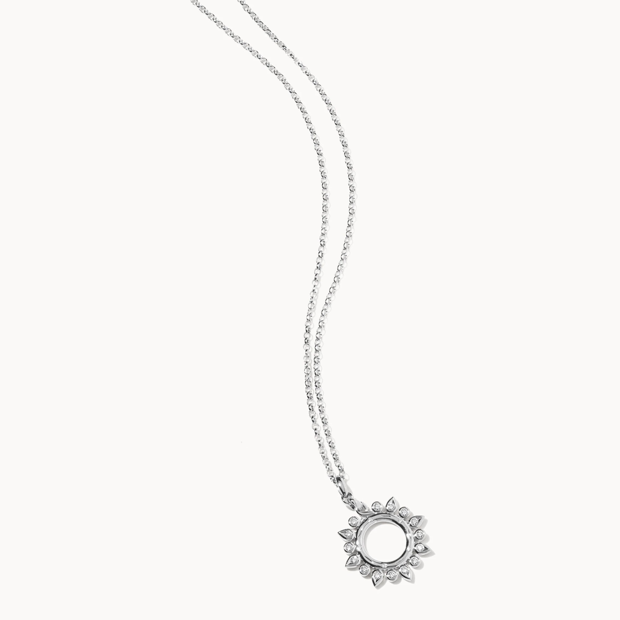 Tamara Comolli SIGNATURE Anhänger Sun small Classic (P-SIG-Sun-s-Cl-wg) aus Weißgold mit Diamant