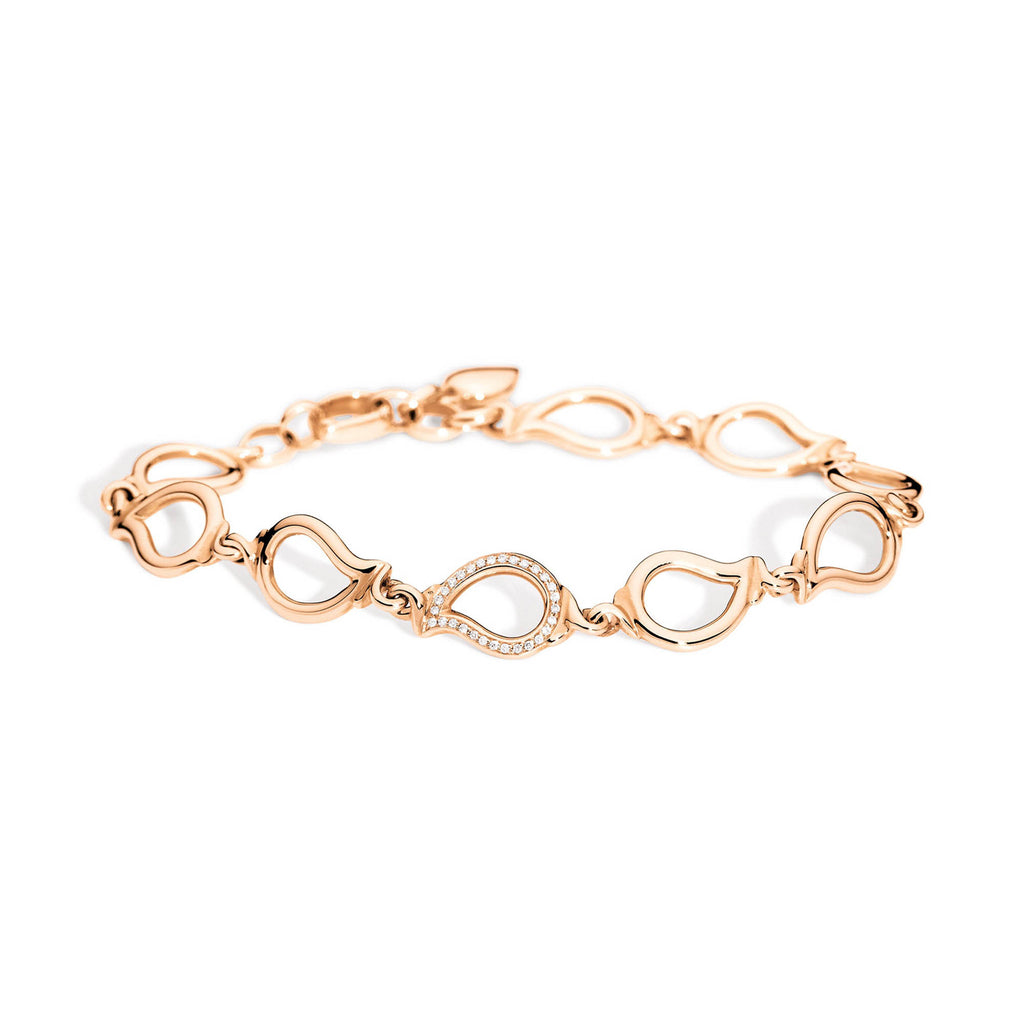 Tamara Comolli SIGNATURE Armband Small (B-Sig-s-1pl-rg) aus Roségold mit Diamant