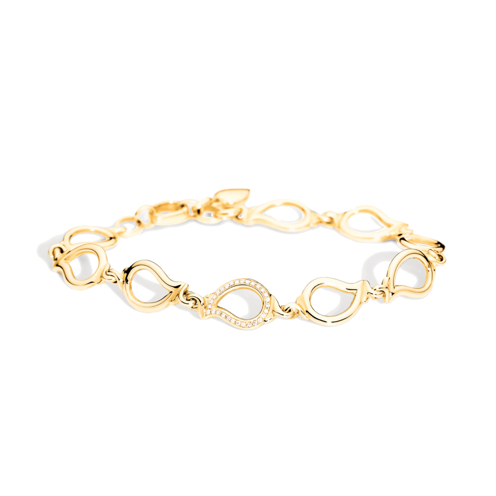 Tamara Comolli SIGNATURE Armband Small (B-Sig-s-1pl-yg) aus Gelbgold mit Diamant