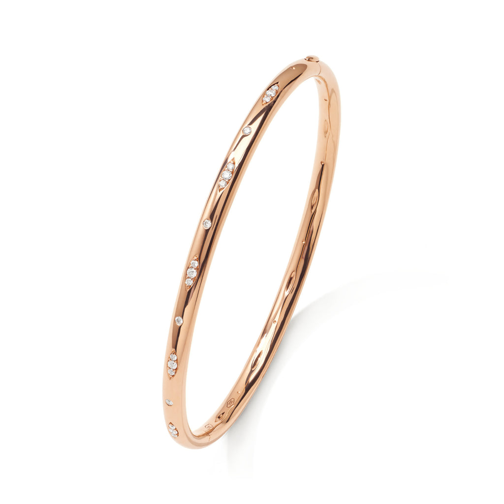 Tamara Comolli SIGNATURE Armreif mit Diamant-Pavé (BA-SIG-p-16-rg) aus Roségold mit Diamant