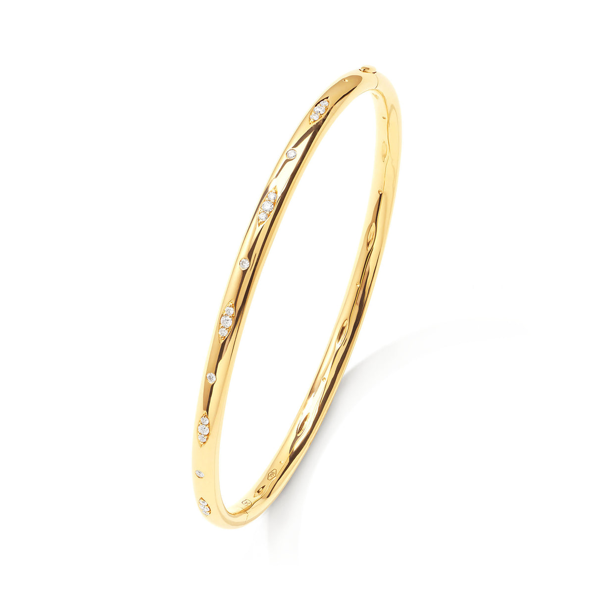 Tamara Comolli SIGNATURE Armreif mit Diamant-Pavé (BA-SIG-p-16-yg) aus Gelbgold mit Diamant