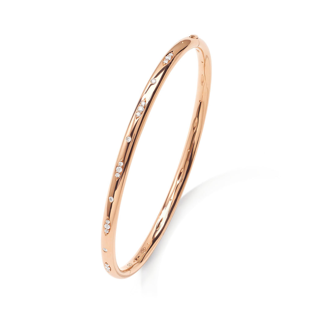 Tamara Comolli SIGNATURE Armreif mit Diamant-Pavé (BA-SIG-p-17-rg) aus Roségold mit Diamant