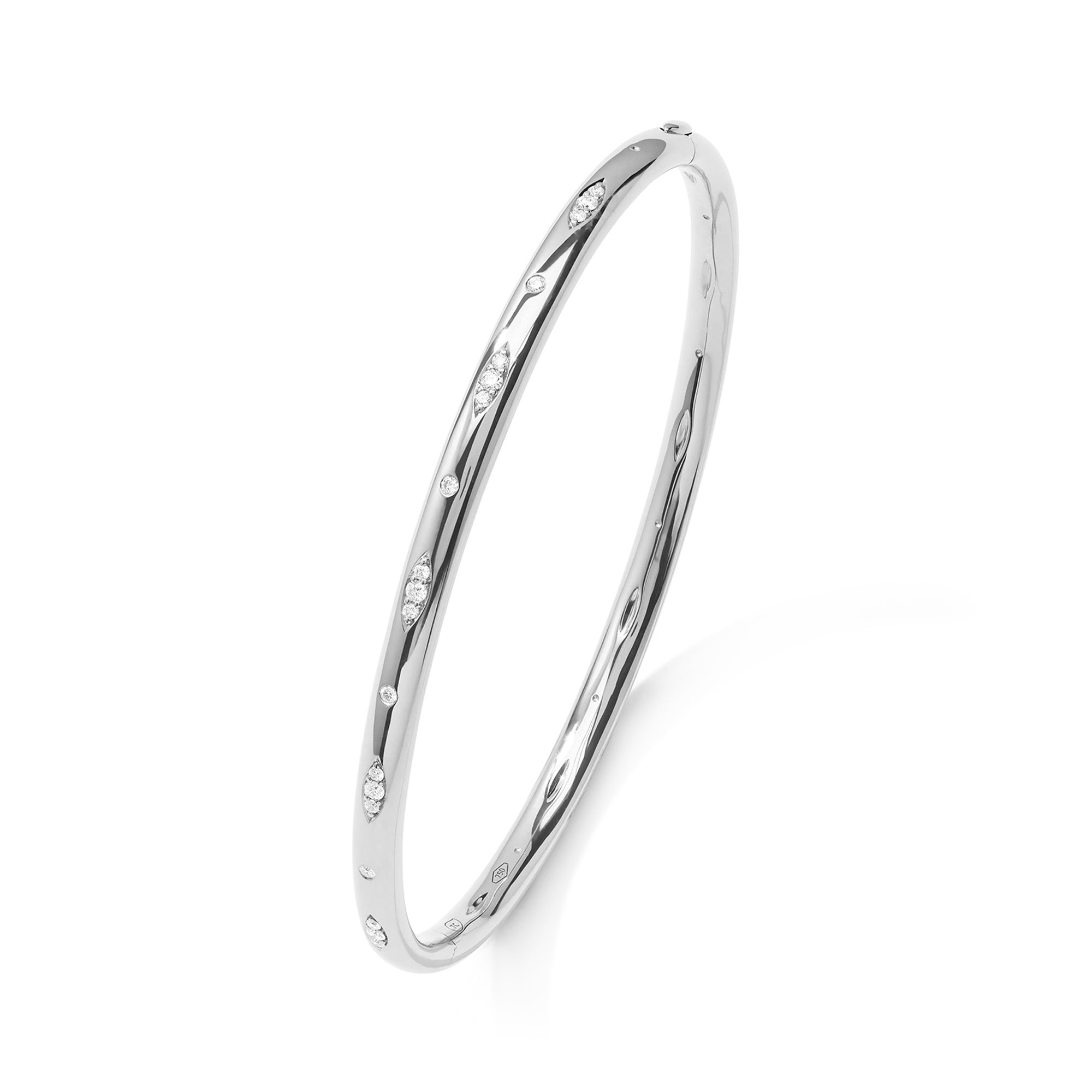 Tamara Comolli SIGNATURE Armreif mit Diamant-Pavé (BA-SIG-p-17-wg) aus Weißgold mit Diamant