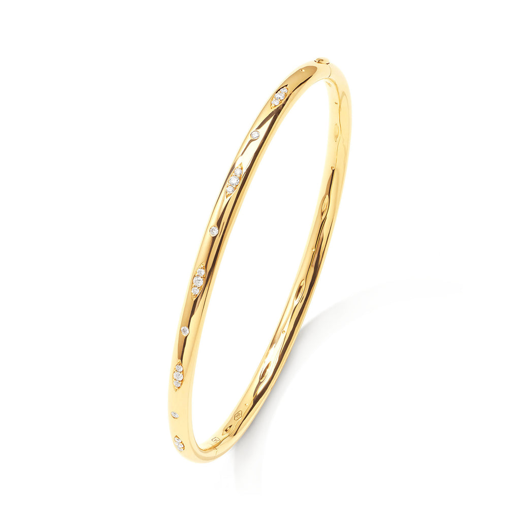 Tamara Comolli SIGNATURE Armreif mit Diamant-Pavé (BA-SIG-p-17-yg) aus Gelbgold mit Diamant