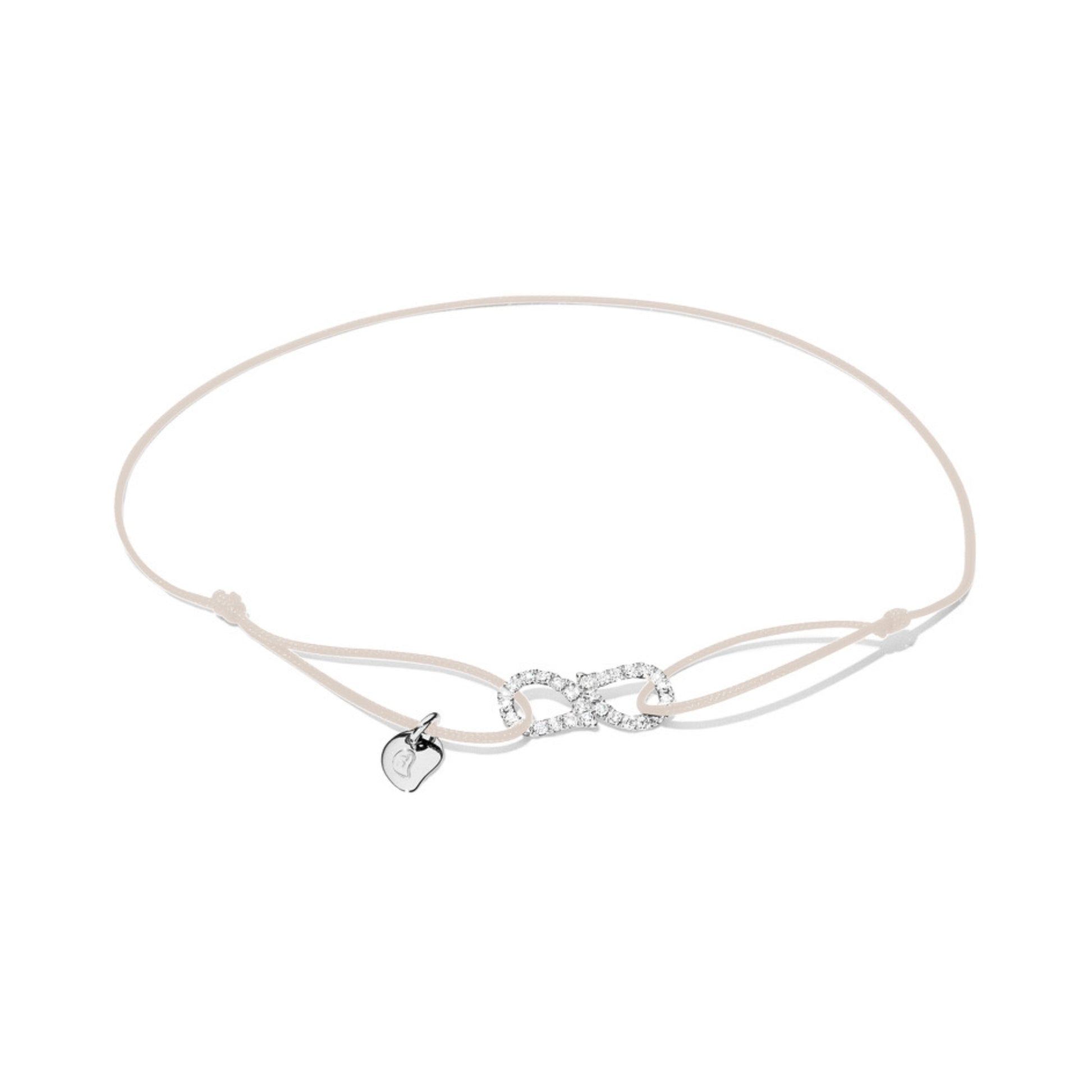 Tamara Comolli SIGNATURE Charmlet Armband small (B-Ch-Dr-s-pl-wg) aus Weißgold mit Diamant