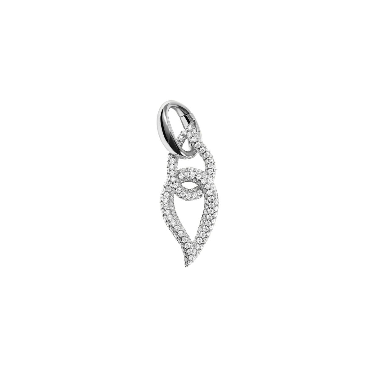 Tamara Comolli SIGNATURE Double Drop Link (A-SIG-DDr-p-wg) aus Weißgold mit Diamant