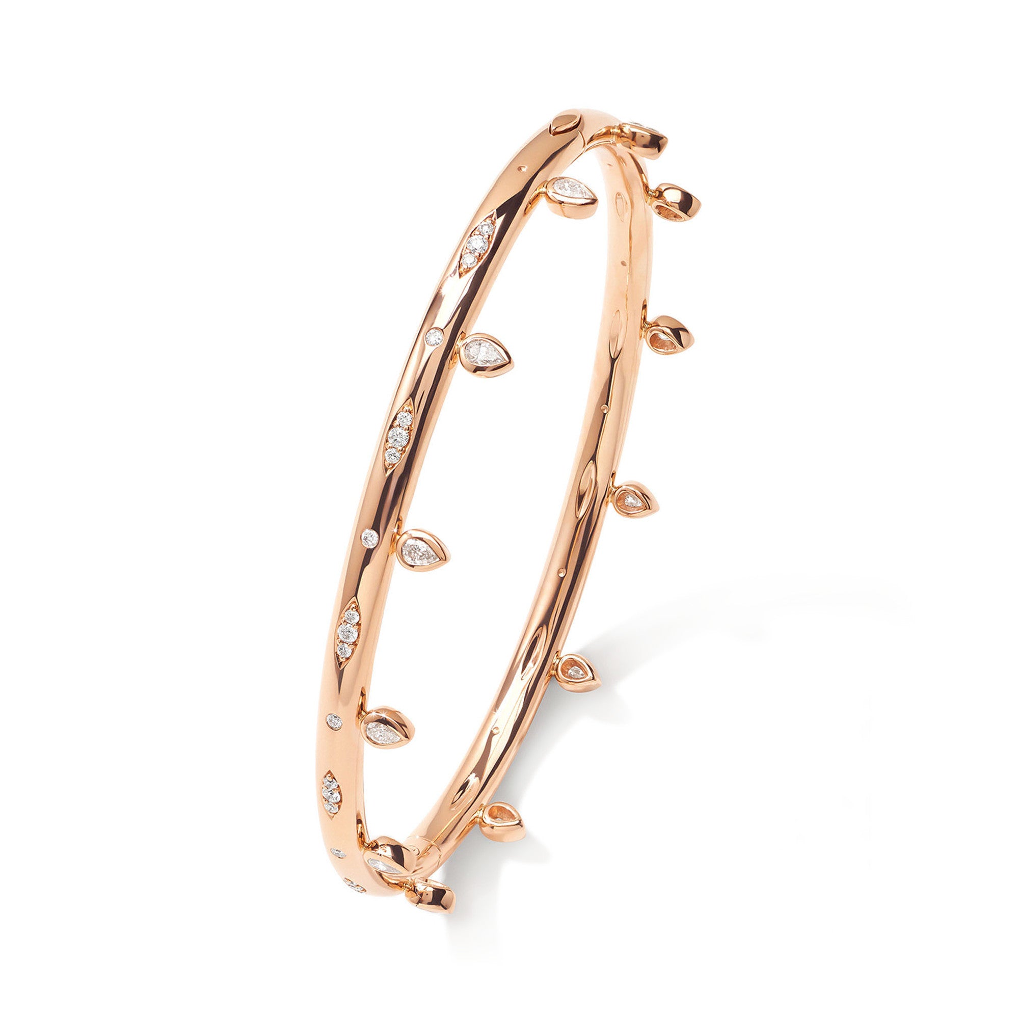 Tamara Comolli SIGNATURE Drop Armreif mit Diamanten (BA-SIG-Dr-17-rg) aus Roségold mit Diamant