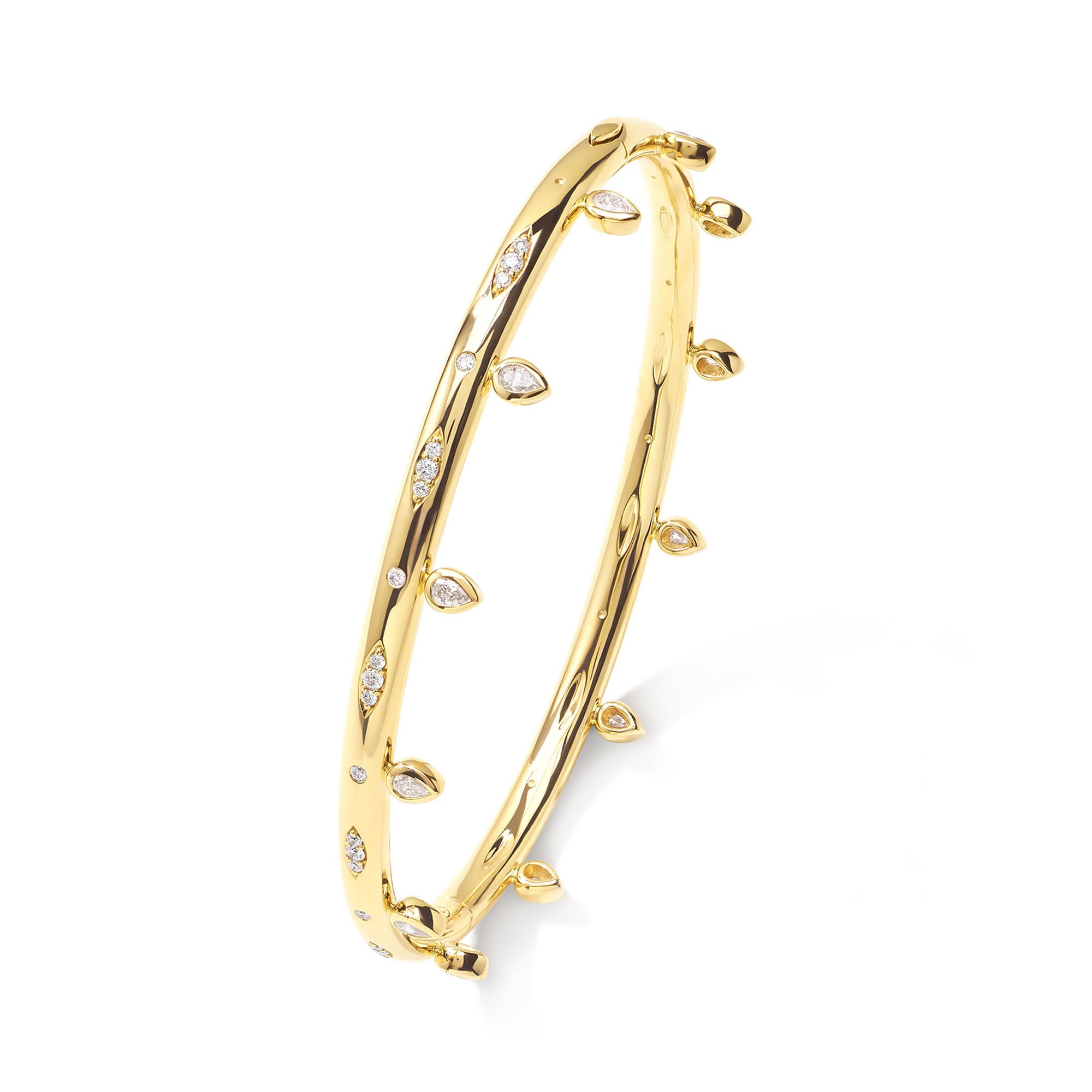 Tamara Comolli SIGNATURE Drop Armreif mit Diamanten (BA-SIG-Dr-17-yg) aus Gelbgold mit Diamant