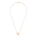 Tamara Comolli SIGNATURE Halskette 2 Drops (N-Sig-2Dr-MoSa-p-rg) aus Roségold mit Diamant und Mondstein