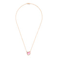 Tamara Comolli SIGNATURE Halskette 2 Drops (N-Sig-2Dr-TuRo-p-rg) aus Roségold mit Diamant und Turmalin
