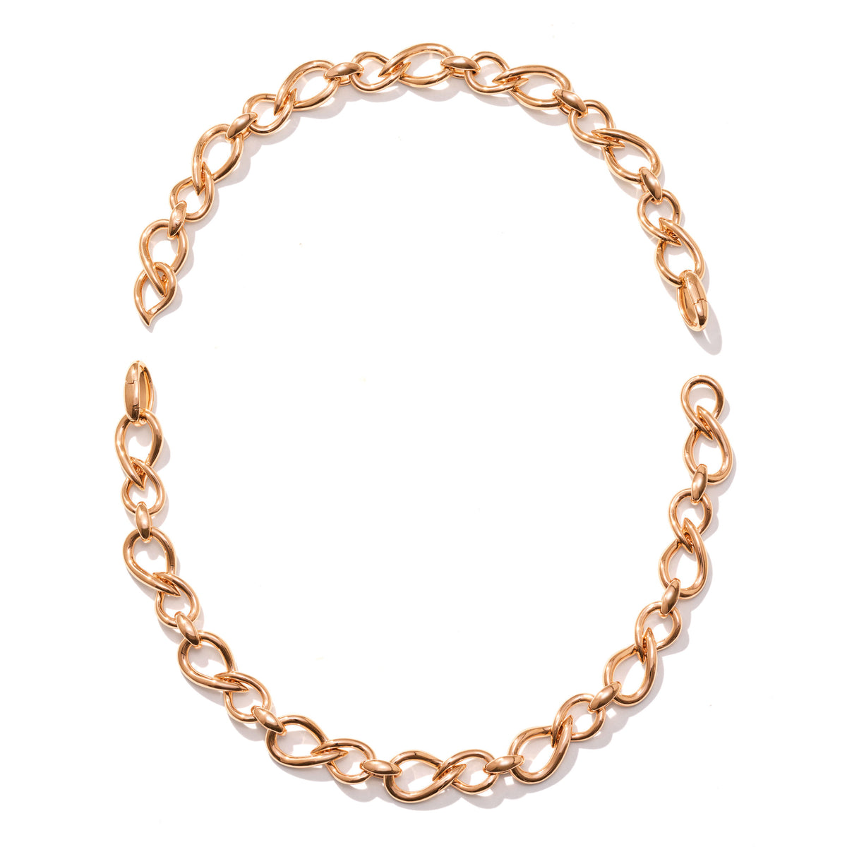 Tamara Comolli SIGNATURE Halskette Double Drop (N-SIG-DDr-49-rg) aus Roségold