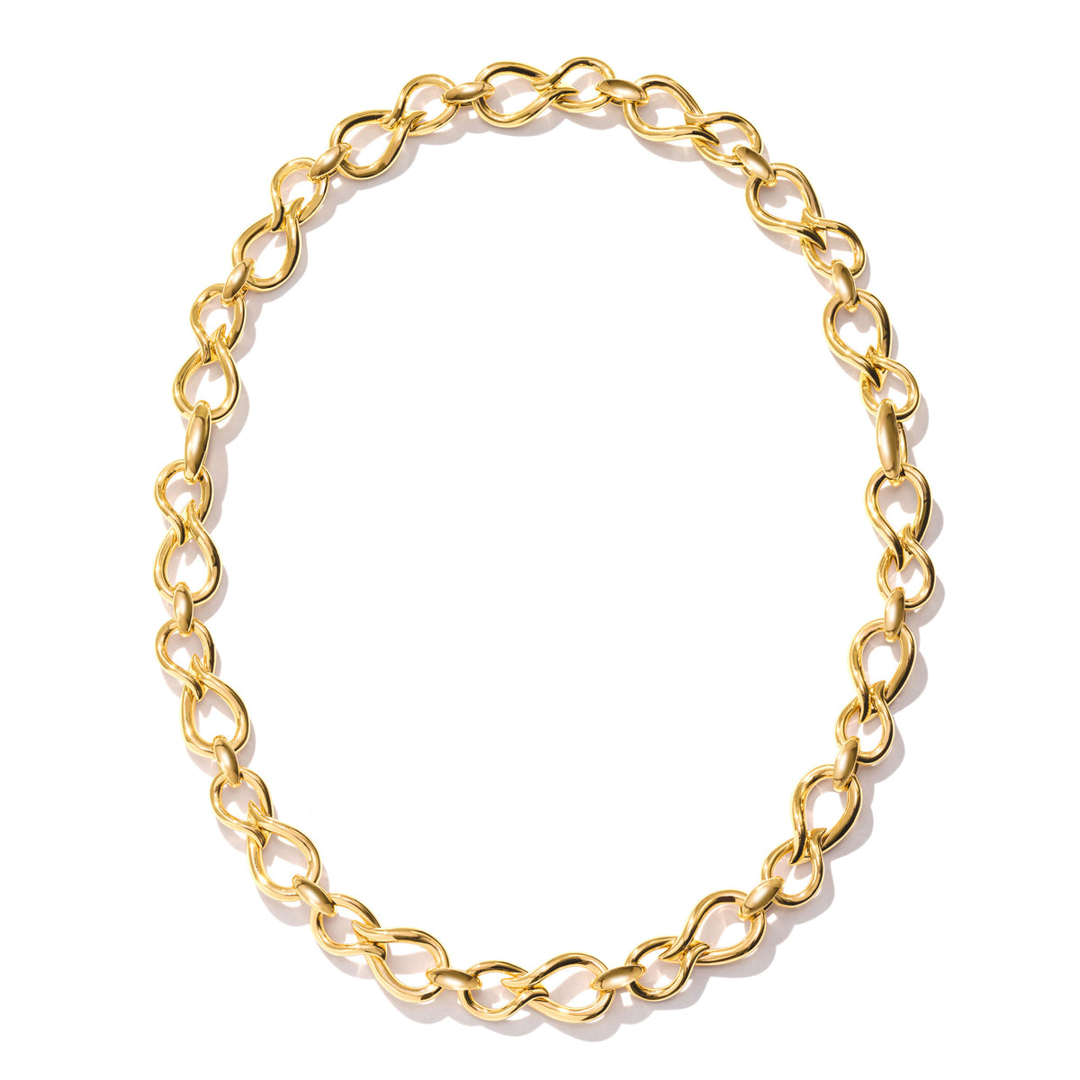 Tamara Comolli SIGNATURE Halskette Double Drop (N-SIG-DDr-49-yg) aus Gelbgold