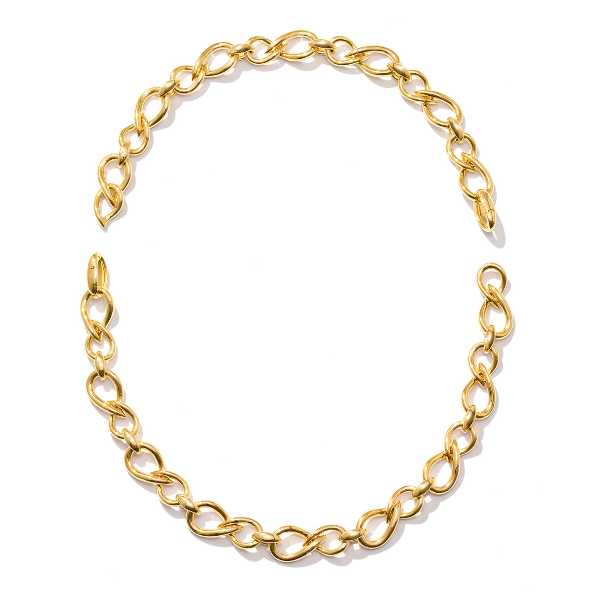 Tamara Comolli SIGNATURE Halskette Double Drop (N-SIG-DDr-49-yg) aus Gelbgold