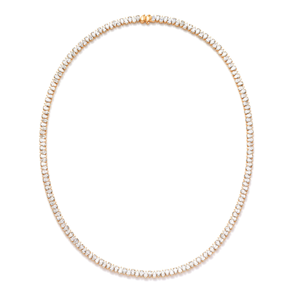 Tamara Comolli SIGNATURE Halskette Rivière (N-SIG-R-Cl-rg) aus Roségold mit Diamant