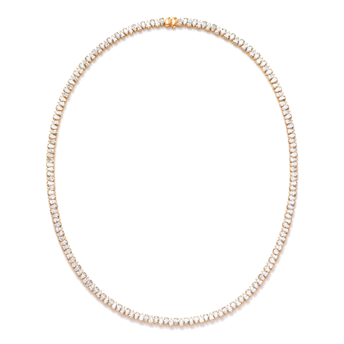 Tamara Comolli SIGNATURE Halskette Rivière (N-SIG-R-Cl-rg) aus Roségold mit Diamant