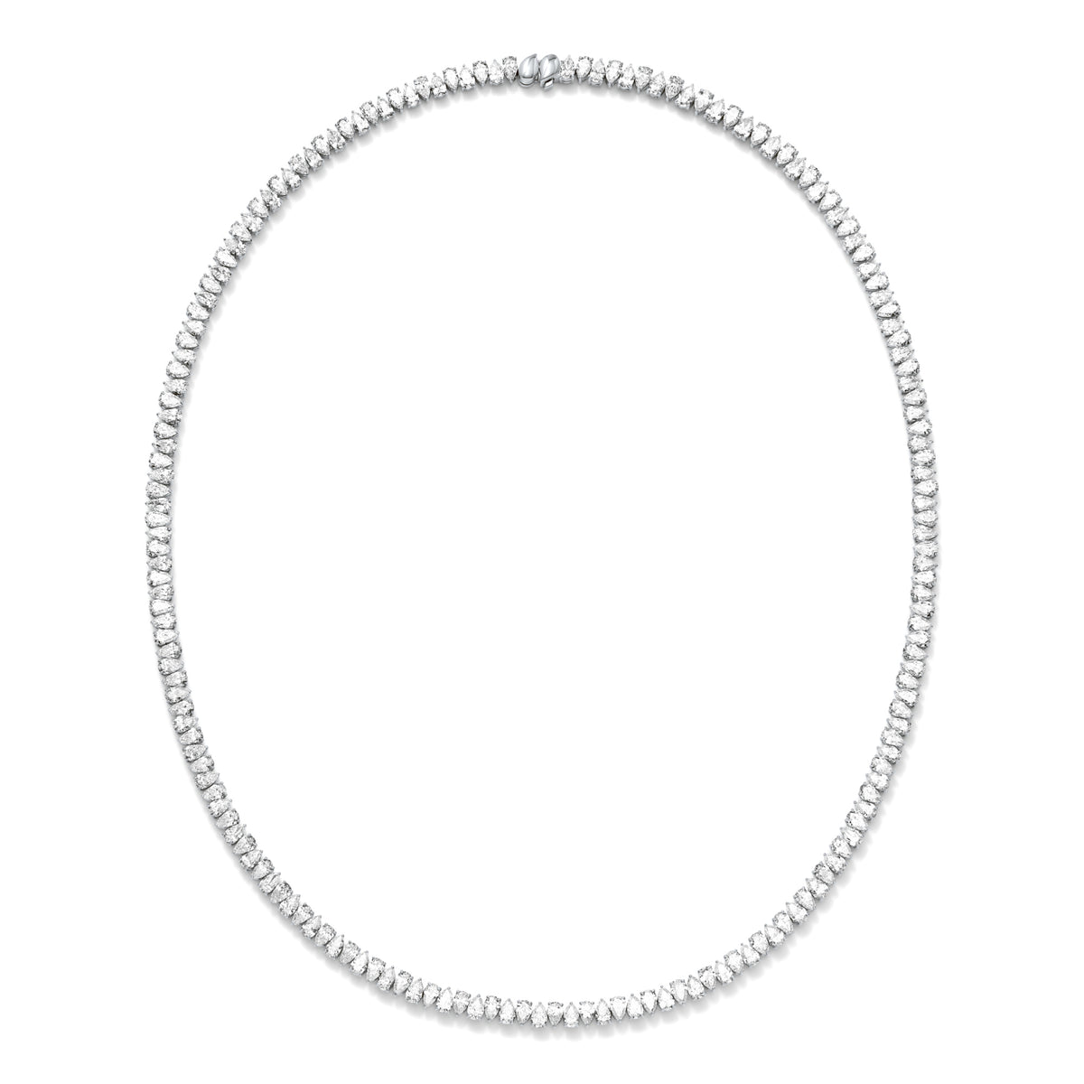 Tamara Comolli SIGNATURE Halskette Rivière (N-SIG-R-Cl-wg) aus Weißgold mit Diamant