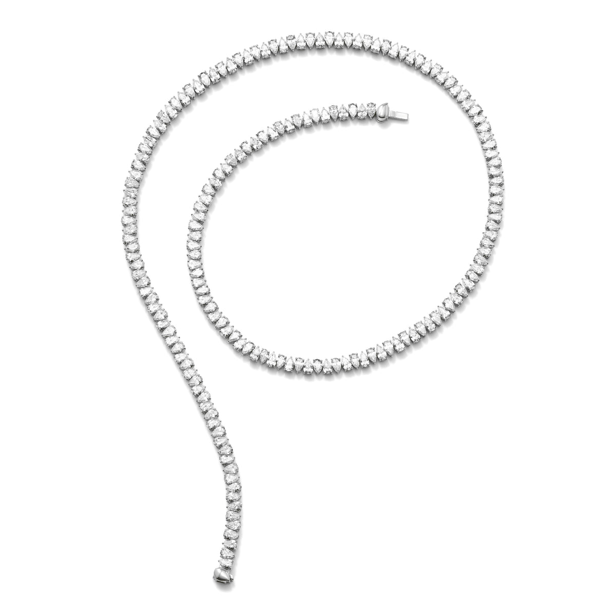 Tamara Comolli SIGNATURE Halskette Rivière (N-SIG-R-Cl-wg) aus Weißgold mit Diamant