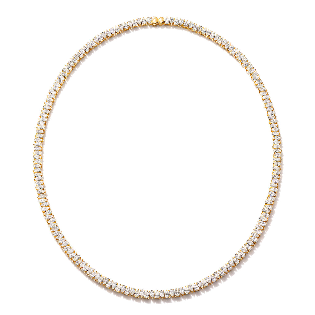 Tamara Comolli SIGNATURE Halskette Rivière (N-SIG-R-Cl-yg) aus Gelbgold mit Diamant