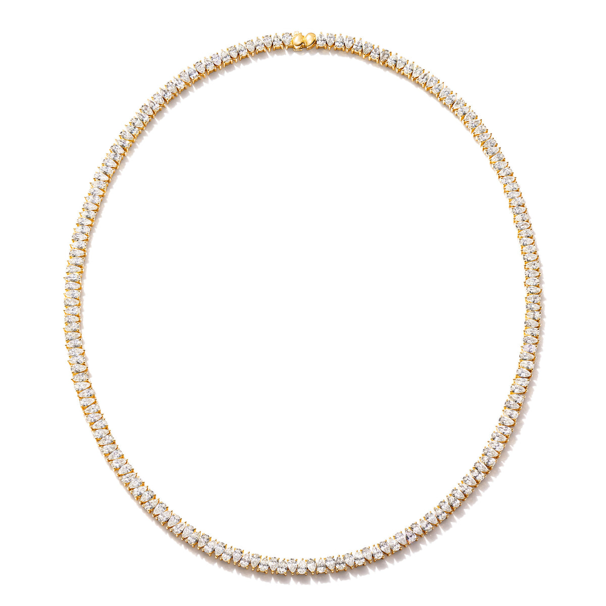Tamara Comolli SIGNATURE Halskette Rivière (N-SIG-R-Cl-yg) aus Gelbgold mit Diamant