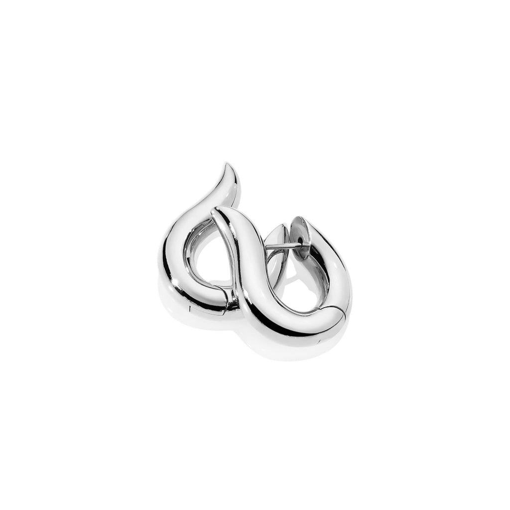 Tamara Comolli SIGNATURE Hoop Ohrringe Large (E-Ho-l-wg) aus Weißgold