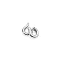 Tamara Comolli SIGNATURE Hoop Ohrringe Medium (E-Ho-m-wg) aus Weißgold
