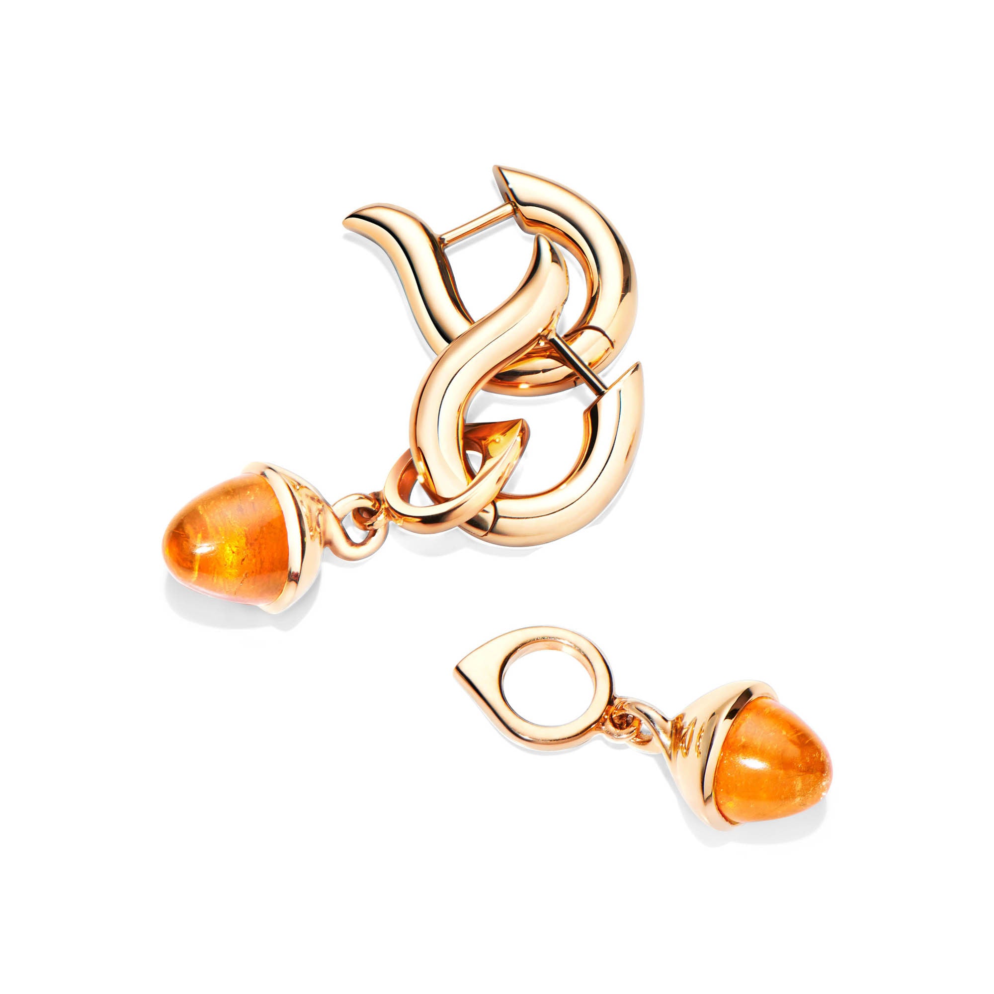 Tamara Comolli SIGNATURE Hoop Ohrringe Small (E-Ho-s-rg) aus Roségold