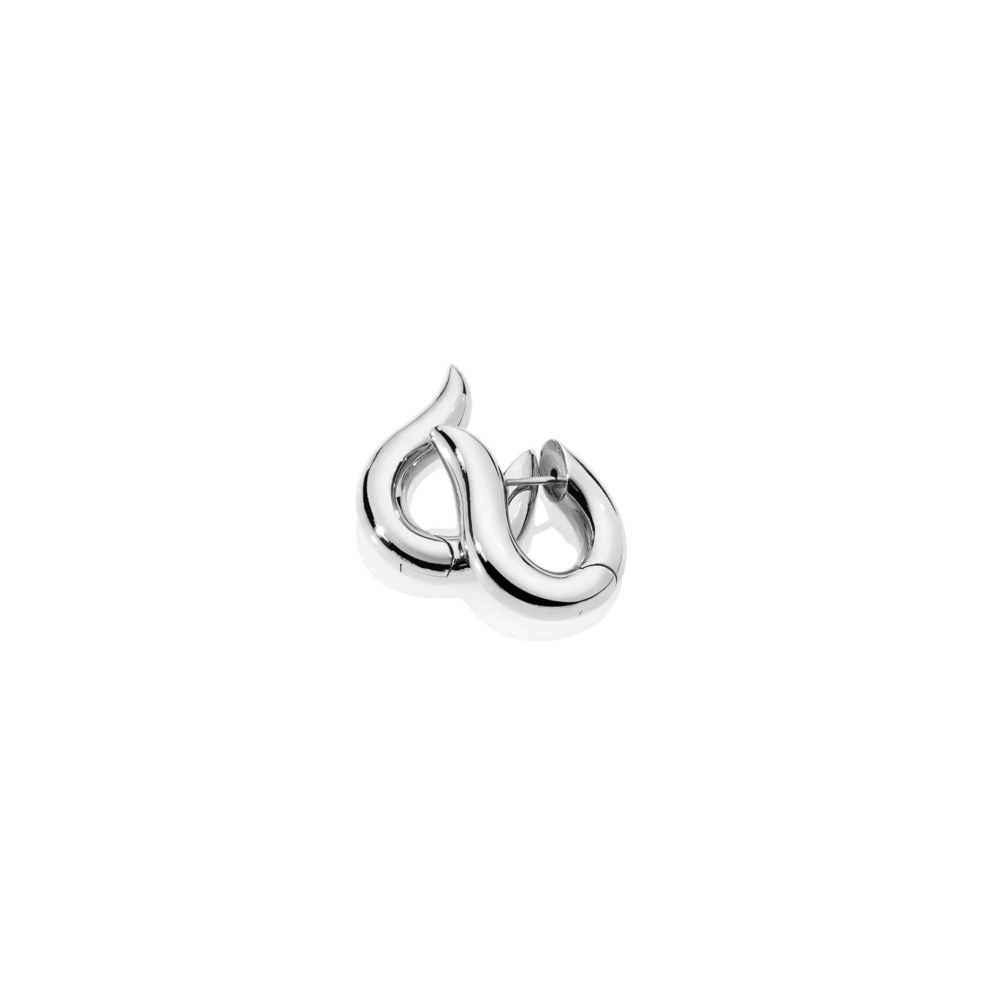Tamara Comolli SIGNATURE Hoop Ohrringe Small (E-Ho-s-wg) aus Weißgold