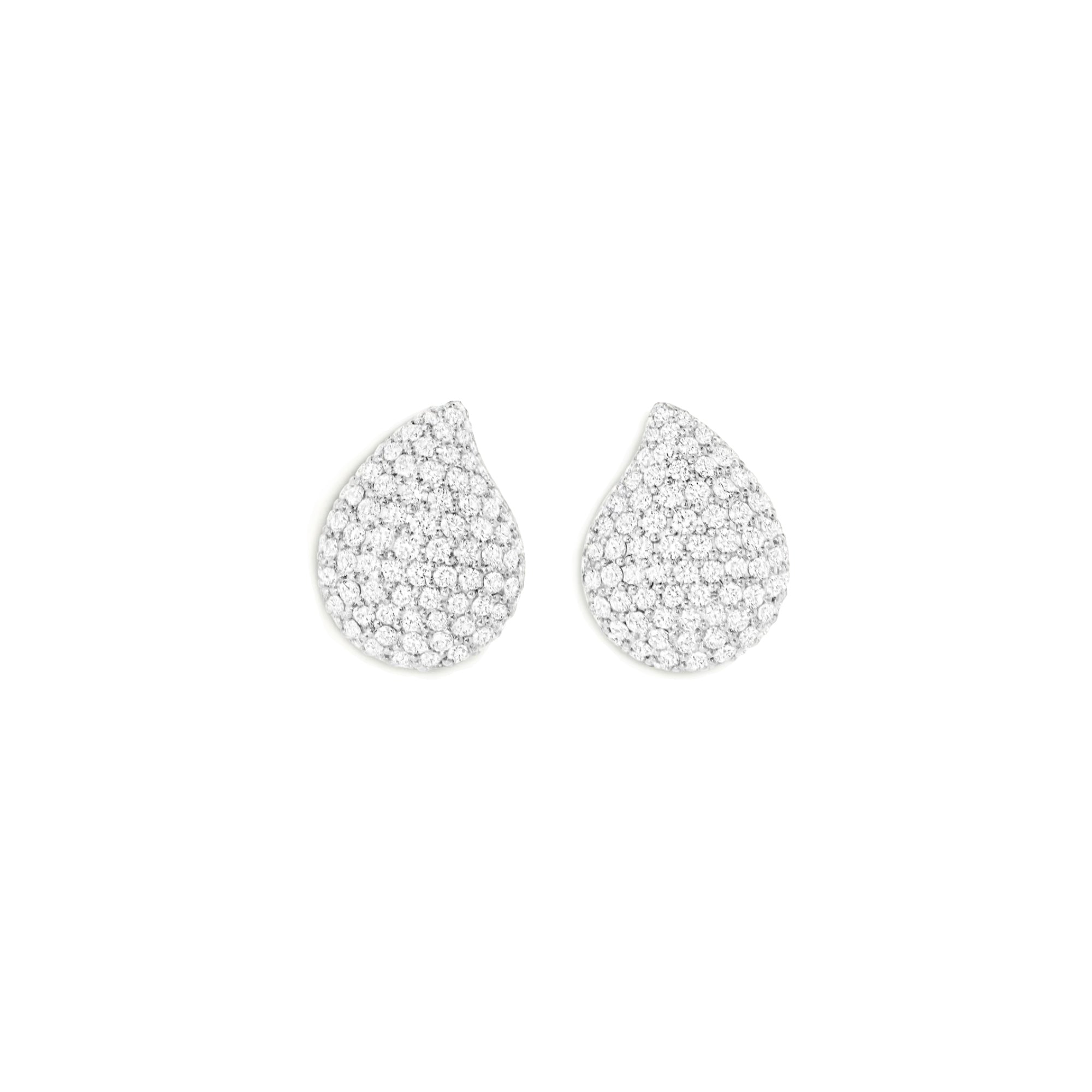 Tamara Comolli SIGNATURE Large Ohrringe mit Diamant Pavé (E-Sig-l-p-wg) aus Weißgold mit Diamant