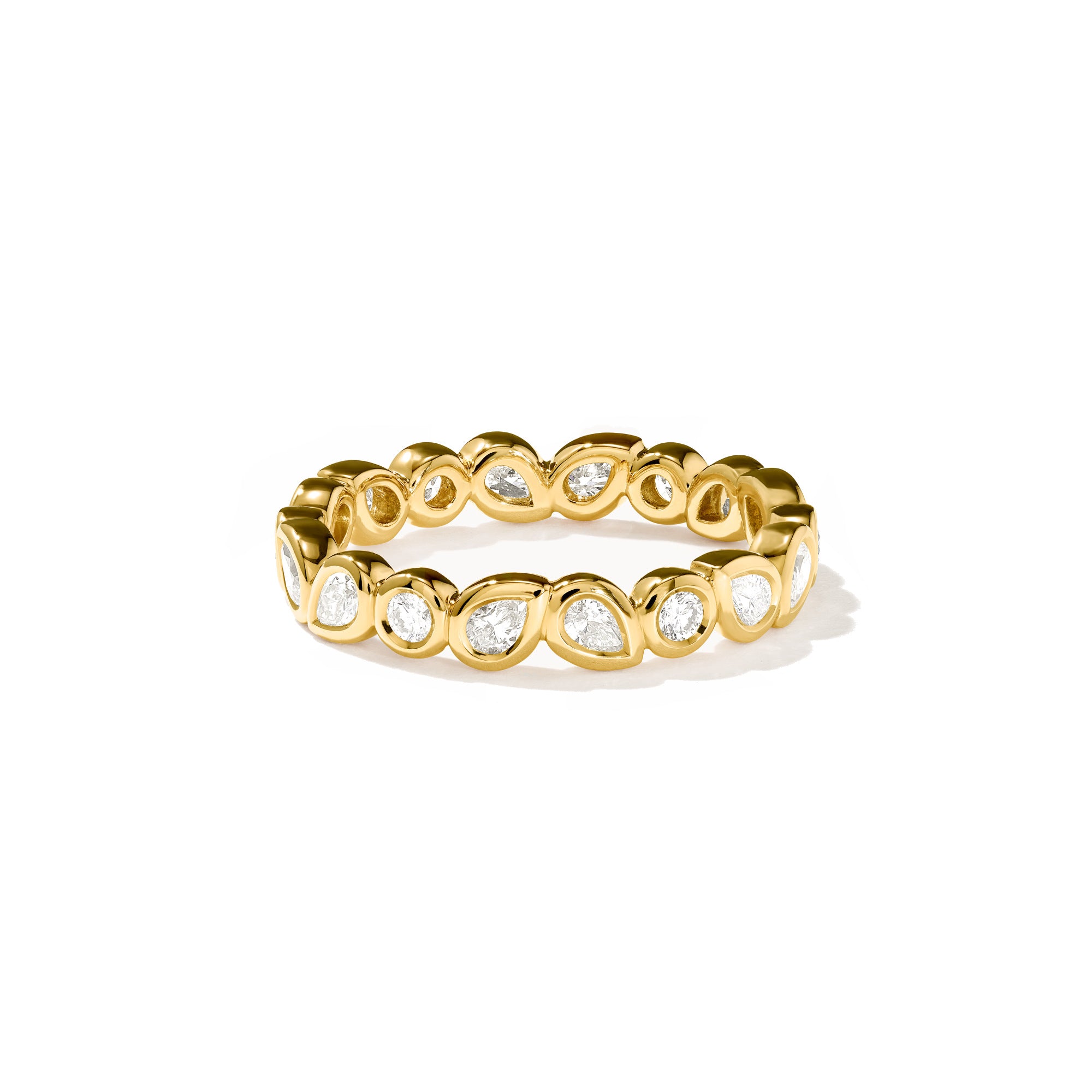 Tamara Comolli SIGNATURE Memoire-Ring 'Classic' (R-SIG-Mem-Cl-yg) aus Gelbgold mit Diamant