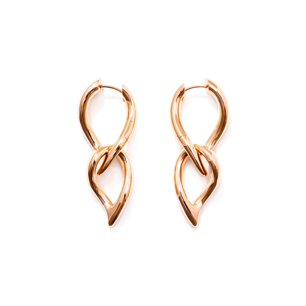Tamara Comolli SIGNATURE Ohrringe (E-SIG-Ho-2TDr-rg) aus Roségold