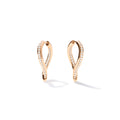 Tamara Comolli SIGNATURE Ohrringe Hoop Drop (E-Sig-Ho-TDr-p-rg) aus Roségold mit Diamant