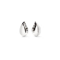 Tamara Comolli SIGNATURE Ohrringe Huggies Curved Drop (E-SIG-Hug-CD-wg) aus Weißgold