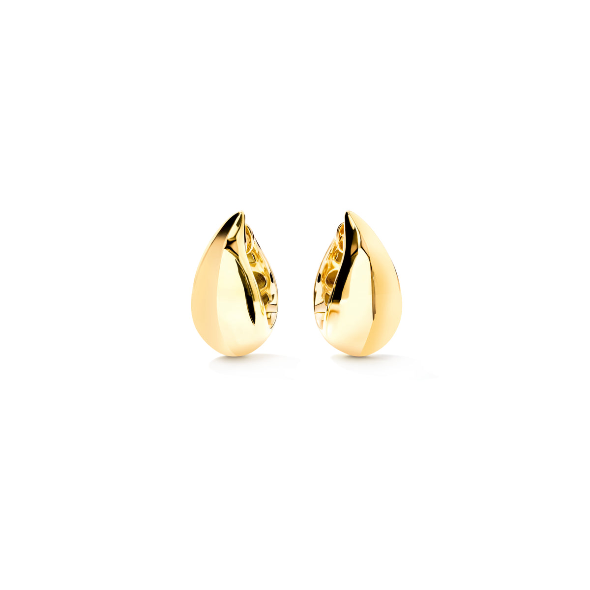 Tamara Comolli SIGNATURE Ohrringe Huggies Curved Drop (E-SIG-Hug-CD-yg) aus Gelbgold