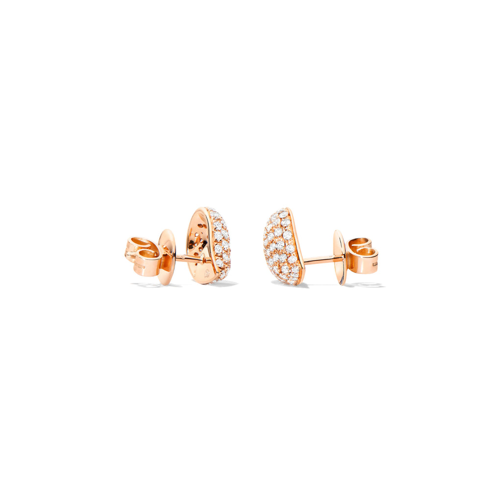 Tamara Comolli SIGNATURE Ohrstecker Small (E-Sig-s-p-rg) aus Roségold mit Diamant