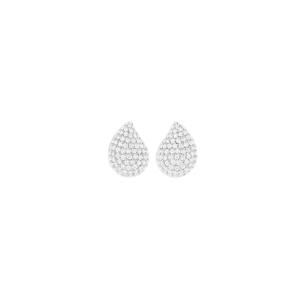 Tamara Comolli SIGNATURE Ohrstecker Small (E-Sig-s-p-wg) aus Weißgold mit Diamant