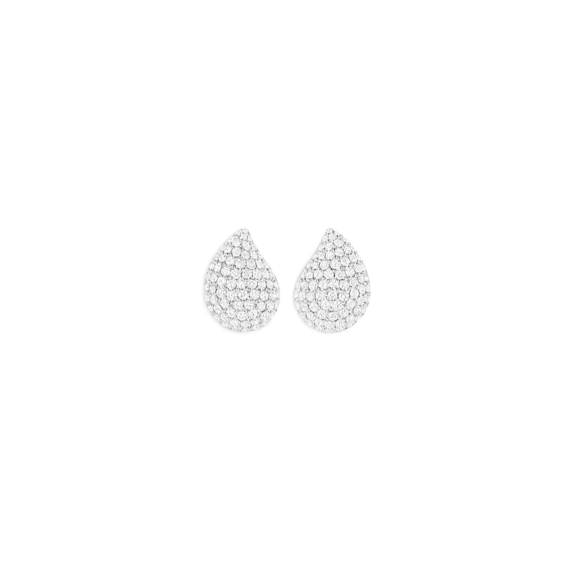 Tamara Comolli SIGNATURE Ohrstecker Small (E-Sig-s-p-wg) aus Weißgold mit Diamant