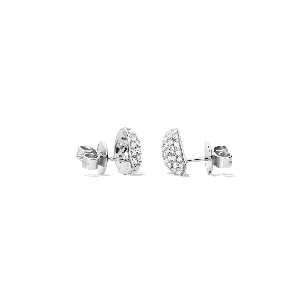 Tamara Comolli SIGNATURE Ohrstecker Small (E-Sig-s-p-wg) aus Weißgold mit Diamant