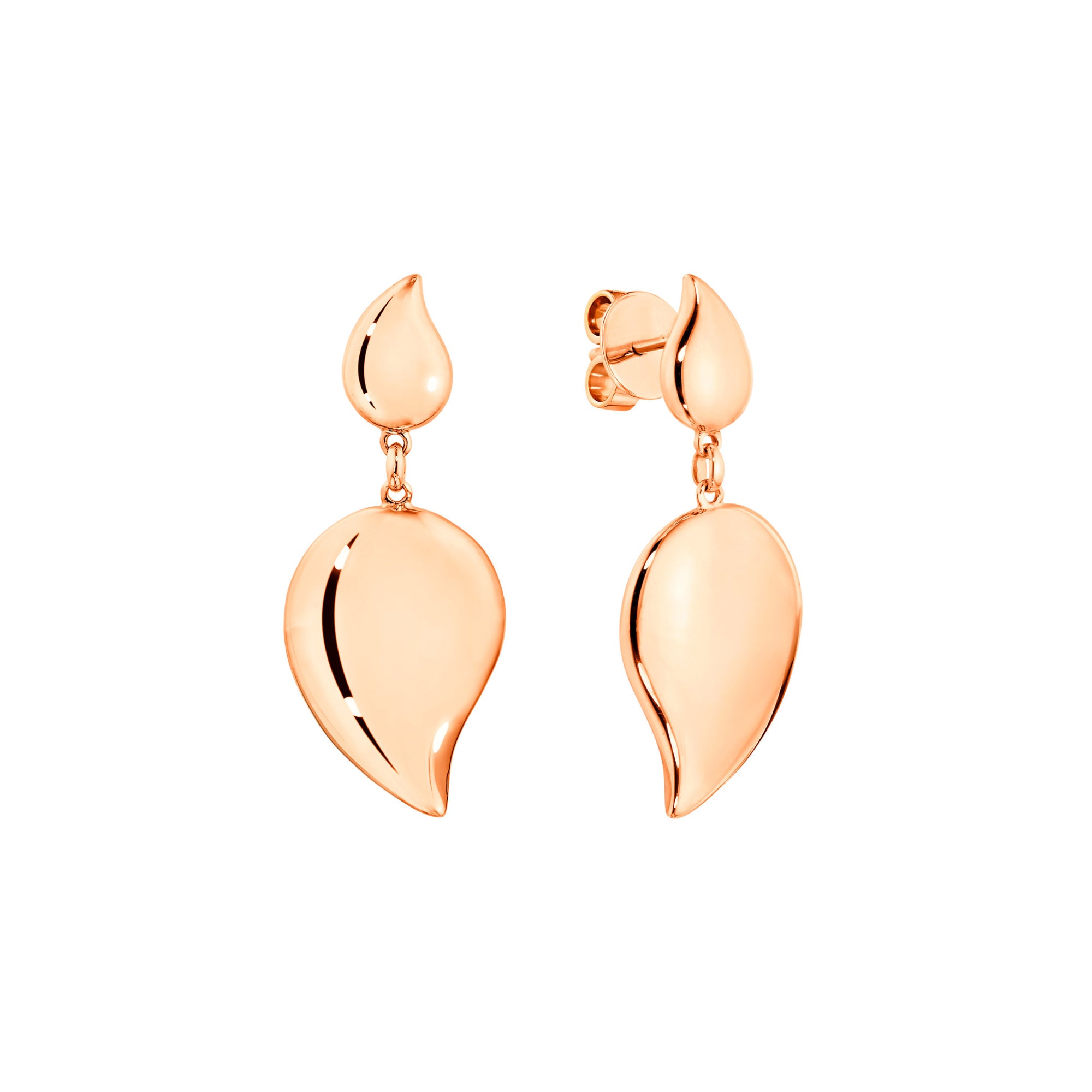 Tamara Comolli SIGNATURE Wave 2 Tropfenelemente Ohrhänger (E-Sig-Wave-2-rg) aus Roségold