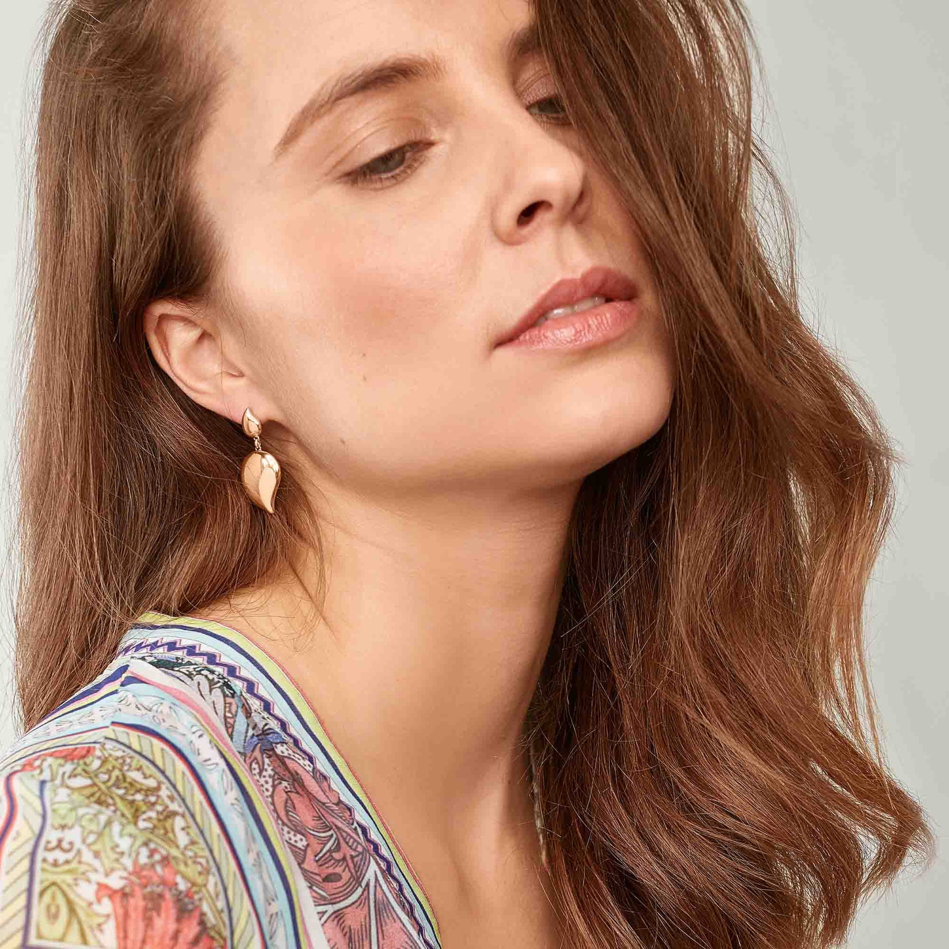 Tamara Comolli SIGNATURE Wave 2 Tropfenelemente Ohrhänger (E-Sig-Wave-2-rg) aus Roségold