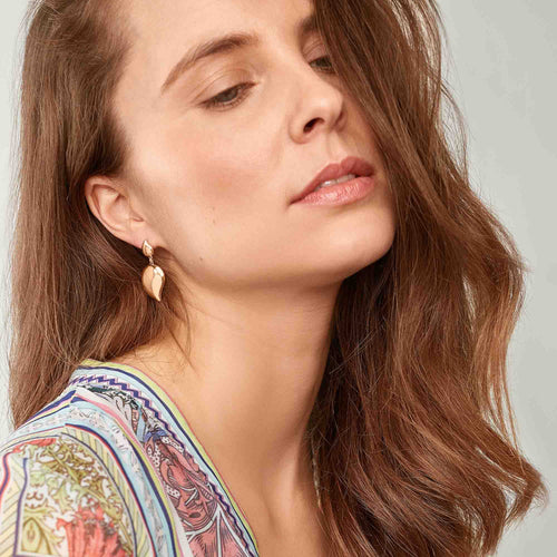Tamara Comolli SIGNATURE Wave 2 Tropfenelemente Ohrhänger (E-Sig-Wave-2-rg) aus Roségold