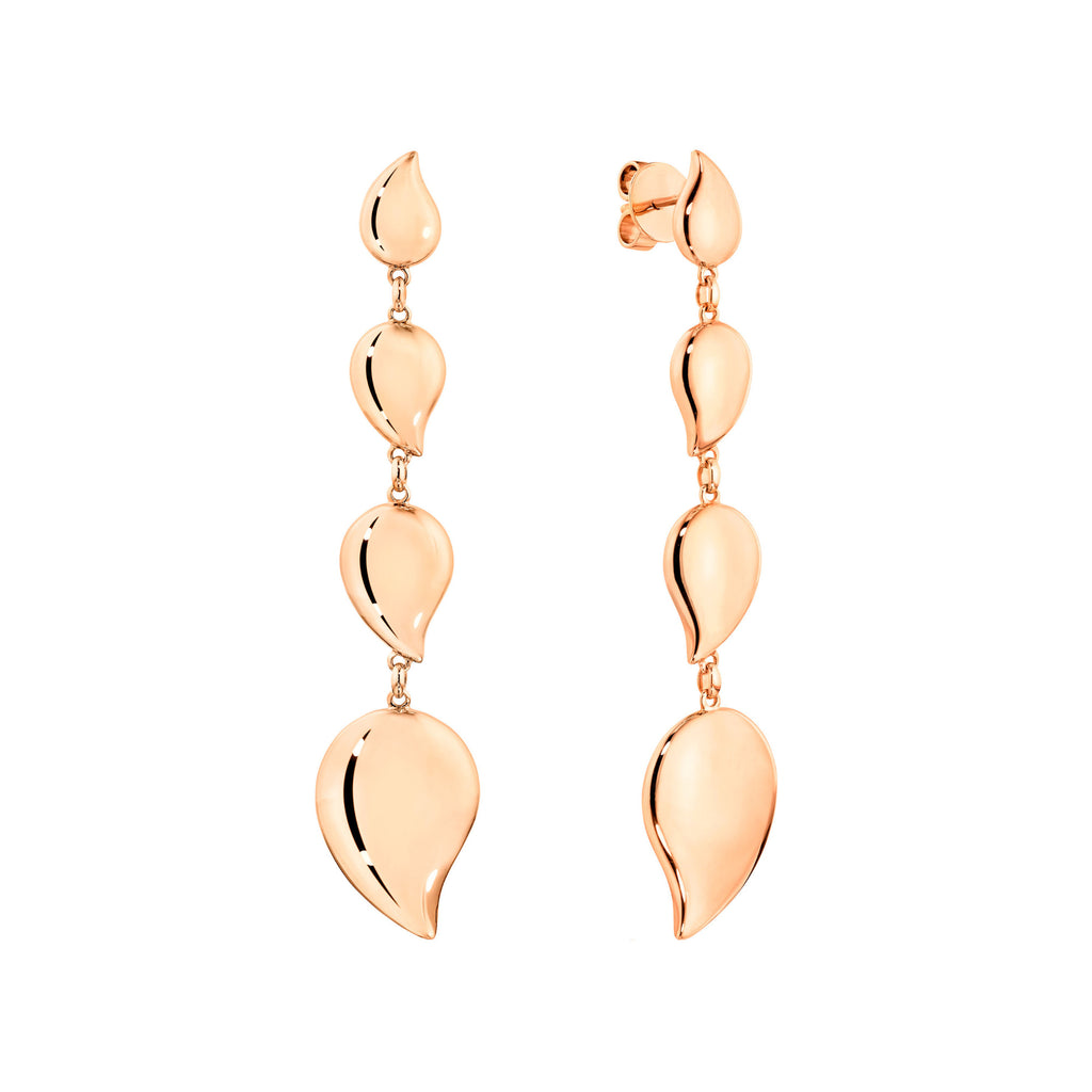 Tamara Comolli SIGNATURE Wave 4 Tropfenelemente Ohrhänger (E-Sig-Wave-4-rg) aus Roségold
