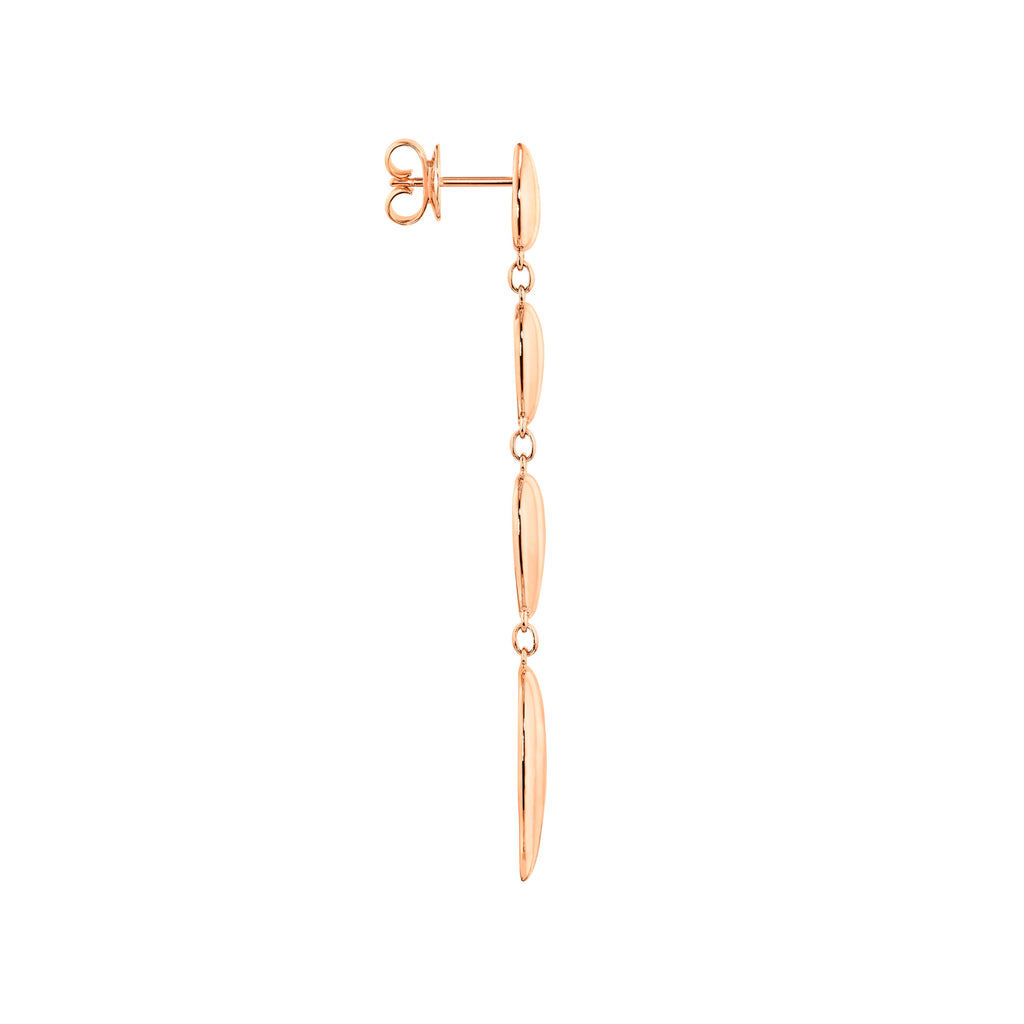 Tamara Comolli SIGNATURE Wave 4 Tropfenelemente Ohrhänger (E-Sig-Wave-4-rg) aus Roségold
