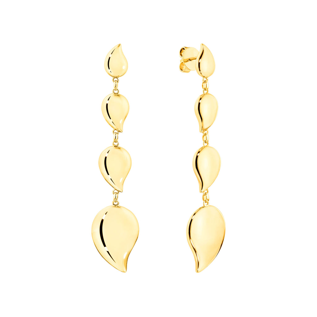 Tamara Comolli SIGNATURE Wave 4 Tropfenelemente Ohrhänger (E-Sig-Wave-4-yg) aus Gelbgold