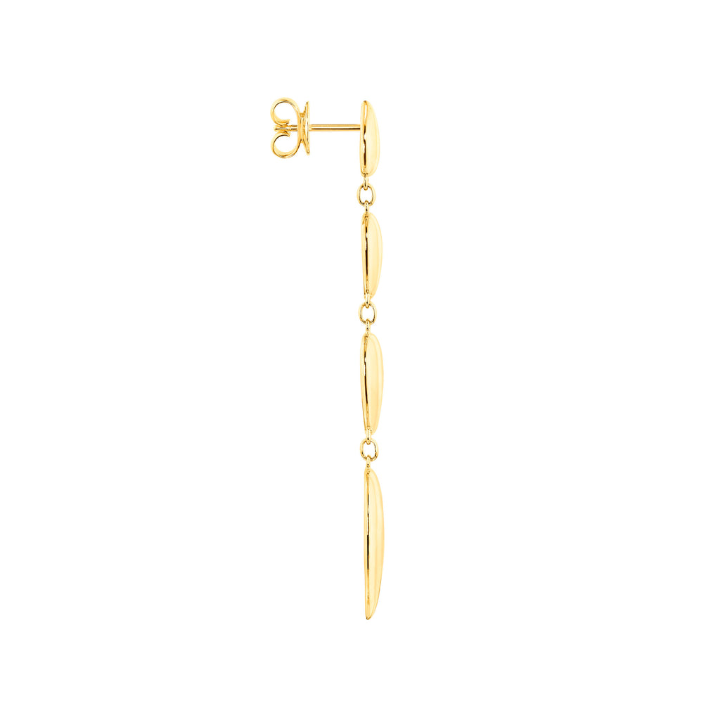 Tamara Comolli SIGNATURE Wave 4 Tropfenelemente Ohrhänger (E-Sig-Wave-4-yg) aus Gelbgold