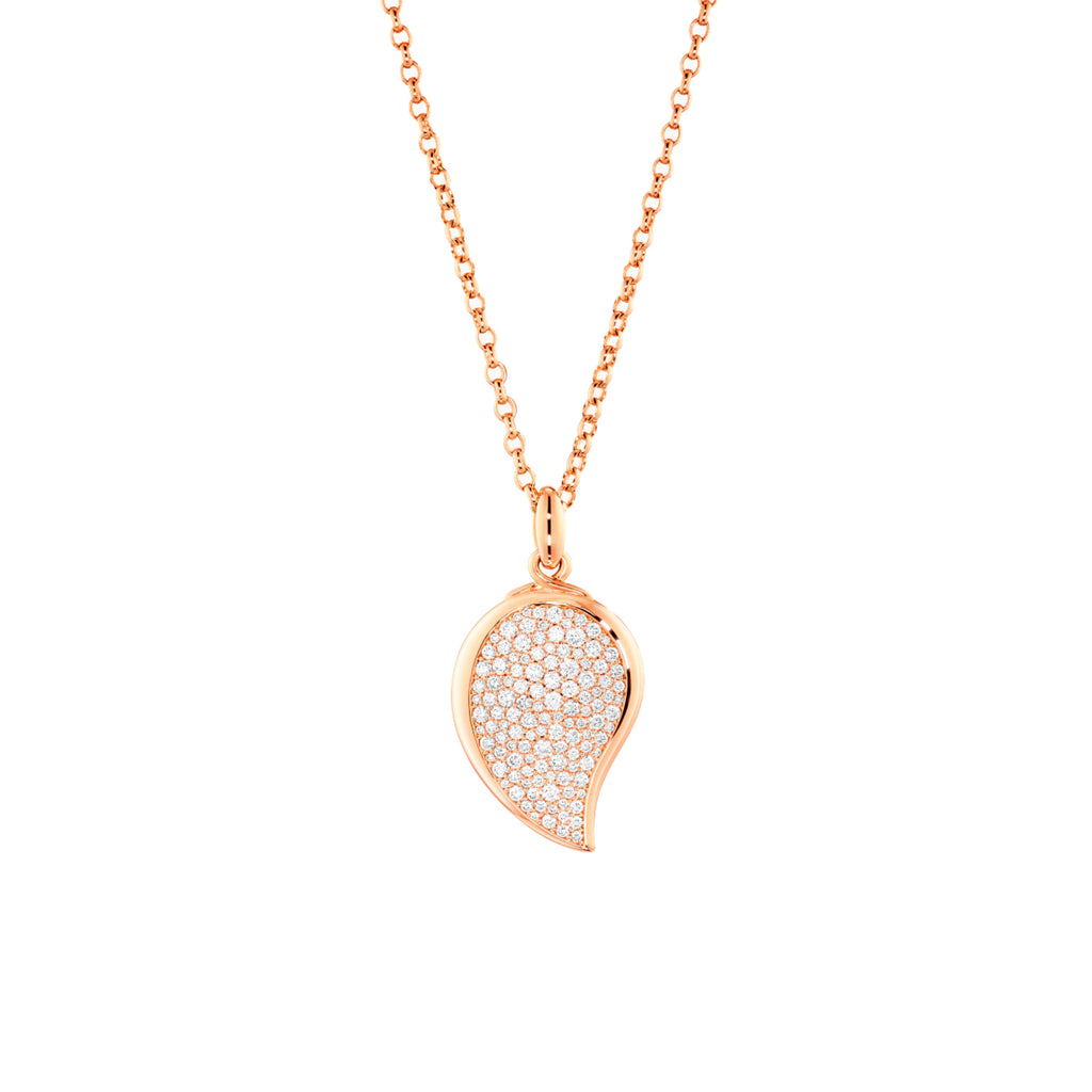 Tamara Comolli SIGNATURE Wave Anhänger (P-Sig-Wave-s-p-rg) aus Roségold mit Diamant