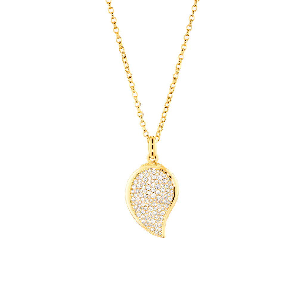 Tamara Comolli SIGNATURE Wave Anhänger (P-Sig-Wave-s-p-yg) aus Gelbgold mit Diamant