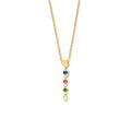 Tamara Comolli SNOWFLAKES Rivière Anhänger 'Candy' (P-SF-Riv-Can-yg) aus Gelbgold mit Diamant, Saphir und Tsavorit
