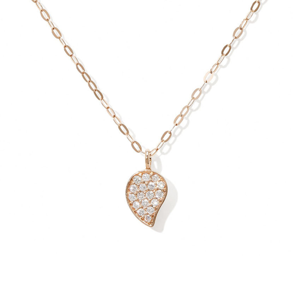 Tamara Comolli SPARKLE Drop Halskette (C-Spa-1-Dr-p-rg-45) aus Roségold mit Diamant