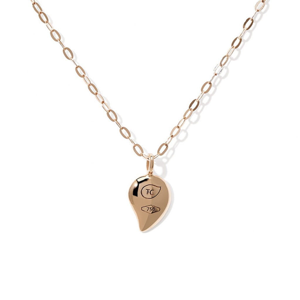 Tamara Comolli SPARKLE Drop Halskette (C-Spa-1-Dr-p-rg-45) aus Roségold mit Diamant