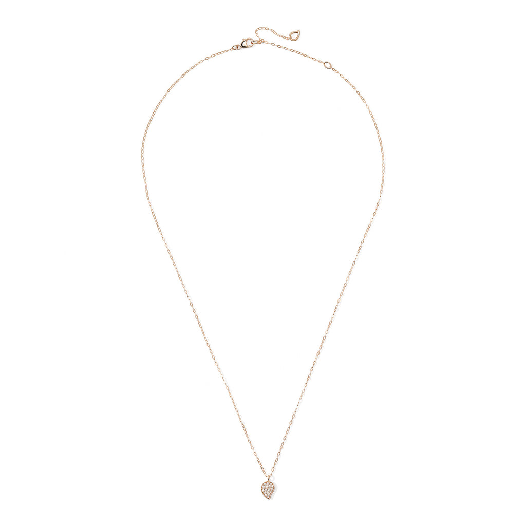 Tamara Comolli SPARKLE Drop Halskette (C-Spa-1-Dr-p-rg-45) aus Roségold mit Diamant
